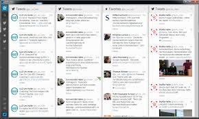 This stream shows tweets from everyone you follow. Tweetdeck Digital Lehren