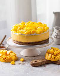No Bake Eggless Mango Cheesecake Bake With Shivesh Mango Cheesecake Baking Food