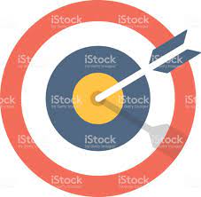 Target And Arrow Icon Bullseye Symbol Modern Flat Design Graphic Graphic Illustration Graphic Design Free Vector Art