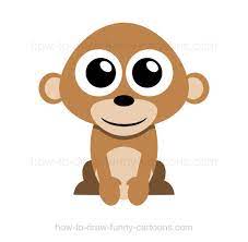 Now add two large monkey ears to our bowling pin. How To Draw A Monkey