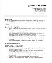 Aim for a few short personal statements can be written in either the first or third person but you'll need to maintain this. Resume Template Personal Information Personal Trainer Personal Resume Sample Resume Format Sample Resume