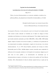 Un mapa conceptual representa ideas e información como cuadros o. Pdf Negritud Sin Afrocolombianidad Aproximaciones A Los Textos De La Educacion Inicial En Colombia Elizabeth Castillo Academia Edu