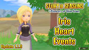 Update 1.1.0) IRIS Heart Events + Married & Family Life | Story of Seasons  Pioneers of Olive Town - YouTube
