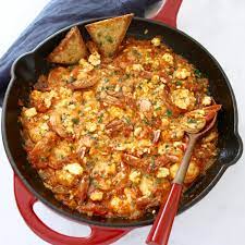 Greek Shrimp Saganaki With Feta Cheese Marilena S Kitchen Recipe Greek Shrimp Greek Appetizers Recipes