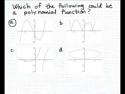 As we have already learned, the behavior of a graph of a polynomial functionof the form f(x)=anxn+an−1xn−1+…+a1x+a0f(x)=anxn+an−1xn−1+…+a1x+a0 will either ultimately rise or fall as x increases without bound and will either rise or fall as x decreases without bound. Determining If A Graph Is A Polynomial Youtube