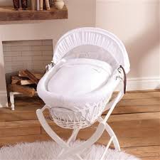 baby care achica baby bedroom furniture moses basket white wicker
