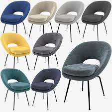 West Elm Orb Dining Chair 3d Model Westelm Cgtrader