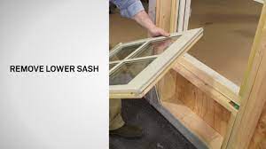 Screen track & housing assembly. Sash Replacement On E Series Double Hung Windows Andersen Windows Youtube