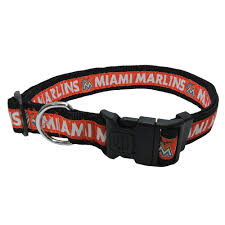 Miami Marlins Mlb Dog Collar Size X Large Pets First