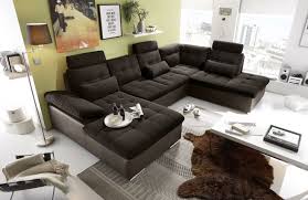 Das leitungswasser hat oft einen hohen kalkanteil, was zu unschönen kalkrändern oder flecken auf dem sofa führen kann. Couch Wohnlandschaft Schlaffunktion Schlafsofa Braun Schwarz Ottomane Rechts Ebay