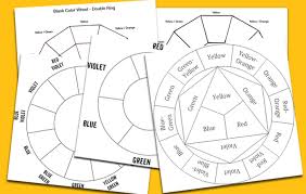 Free Printable Color Wheel Charts Free Pdf Downloads Color Wheel Color Wheel Projects Color Wheel Worksheet