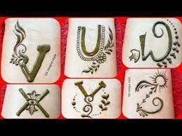 U letter henna mehndi tattoo designs. Pin On Crafts