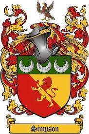 Simpson Coat Of Arms Coat Of Arms English Coat Of Arms Family Symbol