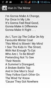 Lightweight and simple to use, lyrics complements your favorite music . Michael Jackson Lyrics Free For Android Apk Download
