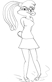 Teach your kids how to color beautifully and fun way. Download Lola Bunny Shy Coloring Pages Bugs Bunny Cartoon Coloring Png Image With No Background Pngkey Com