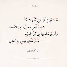شعر الوأواء الدمشقي نالت على يدها ما لم تنله يدي عالم الأدب Arabic Poetry Love Quotes Quotes