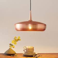 Het scandinavisch design is goed terug te zien in de. Umage Clava Dine Hangelampe Loch Kupfer Kaufen Lampenwelt De