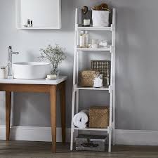 Bathroom Lacquer Ladder Shelf Bathroom Cabinets Units The White Company Bathroom Ladder Shelf Bathroom Ladder Shelves