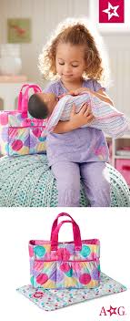 Bitty Baby Diaper Bag Set Mommy S Diaper Bag Basics Baby Doll Accessories Bitty Baby All American Girl Dolls
