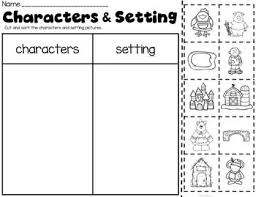 Characters And Setting Sort Character And Setting Story Elements Kindergarten Beginning Of Kindergarten