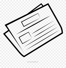 The paper web is then washed in water, which stops the hydrolysis of the cellulose and causes a kind of cellulose coating to form on the waterleaf. Newspaper Coloring Page Newspaper Drawing Png Clipart 3405110 Pinclipart