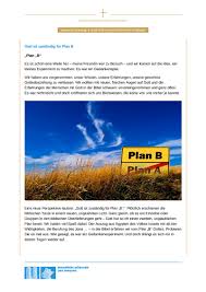 A secondary plan to be undertaken in case the original plan (plan a) fails or cannot be implemented; Spirituelle Impulse