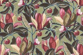 Sale sale floral pattern hand block wax batik modal satin fabric. Art Floral Vector Seamless Pattern Olive Pink Maroon Flowers Royalty Free Cliparts Vectors And Stock Illustration Image 139336815
