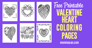 It's the holiday of love after all. Free Printable Valentine Coloring Pages Hearts 2 Momma Can