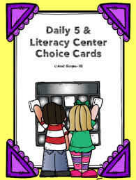 daily 5 literacy center pocket chart cards by southern and