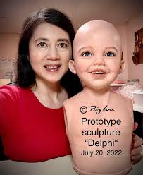 Regarding Delphi, my new 42-inch child: I sculpted Delphi with production  funding from Lifelike Babies & Toddlers. I have since parted ways with  Lifelike Babies & Toddlers. I offered to buy the