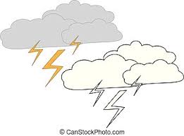 Lightning coloring pages | coloring pages to download and. Rain Clouds With Lightning Coloring Page Game For Kids Vector Illustration Canstock