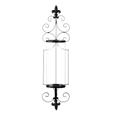 Two glass candle cups await the candles of your choice. Fleur De Lis Wall Sconce Wholesale At Koehler Home Decor