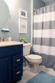 Royal Blue And Gray Great Color Combos Kid Bathroom Decor Kids Bathroom Colors Bathroom Refresh