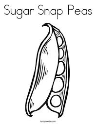 Sugar Snap Peas Coloring Page Twisty Noodle Sugar Snap Peas Snap Peas Peas