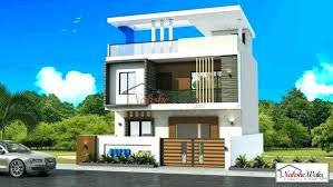 Greg dodge of design basics says that customers are asking for five foot deep islands which have back to back 24 inch deep base cabinets plus a 12 inch eating bar on at least one side. Design Modern House Front View Single Floor Home Decor