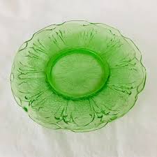 Just because people were making sacrifices when it came to cooking, it didn't mean that they skipped dessert. Depression Glass 2 Uranium Plates Cherry Blossom Design Glows Bright Under Black Light Farmhouse Collectible Display Glass Carol S True Vintage And Antiques