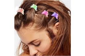 Plastic butterfly hair clips 90s. 100 Pcs Assorted Colour Butterfly Hair Clips Mini Butterfly Hair Claws 90s Trendy Hair Barrettes For Girls Women Kogan Com
