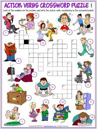 Harry potter crossword puzzle pdf. Action Verbs Vocabulary Esl Crossword Puzzle Worksheets For Kids Leisure