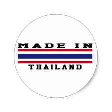 thailand made in designs classic round sticker zazzle com round stickers custom stickers personalized custom