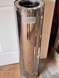 1 ea 36“x8” triple wall pipe temperature rating 2100° 1 ea roof cap also  triple wall stainless steel Bought brand new never got to use