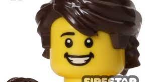 Lego Hair Mid Length Swept Back Dark Brown Lego Dark Brown Mid Length