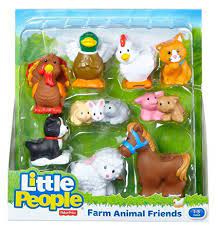 Amazon Com Fisher Price Little People Farm Animal Friends With Baby Bunnies Piglets Toys Games Baby Farm Animals Animals Friends Farm Animal Toys