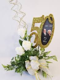 50th wedding anniversary flowers centerpieces. 50th Anniversary Centerpiece Designs By Ginny 50th Anniversary Centerpieces Anniversary Centerpieces 50th Wedding Anniversary Decorations