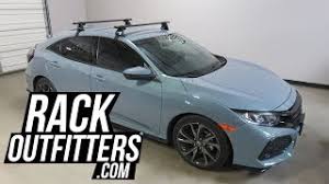 Advanced aerodynamics and a new bumper design present the uncompromising look of a car that loves to perform. 2016 Honda Civic Sport With Yakima Baseline Corebar Roof Rack Crossbars Youtube
