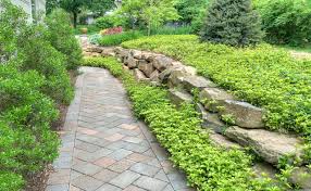 Pavers are laid going alternate directions creating a v shape. Paver Walkway In Herringbone Pattern Contemporary Garden New York By Environmental Design Assoc Inc Houzz