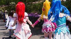 ちょっとマナ 2人とも 着ぐるみ 写真 プリキュア