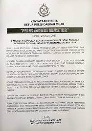 Tun m sokong pindaan akta pencegahan jenayah. Polis Johor Facebook