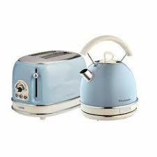 Ariete Retro Style Dome Kettle And 2 Slice Toaster Set Vintage Design Blue Ebay