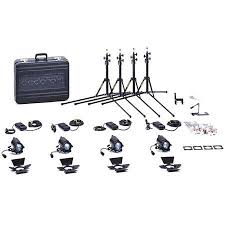 Dedolight Basic Tungsten Lighting Kit W Four 100 Watt Dlh4 Heads 4x230volt Ps Ka1be