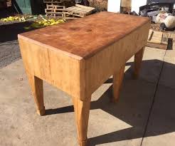 Eastern Shore Virginia Butcher Block 30 X 60 X 13 Antique Butcher Blocks Butcher Block Tables Butcher Block Block Table
